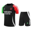 Conjunto (Camiseta+Pantalón Corto) Arsenal Pre-Match 2024-25 Negra - Niño